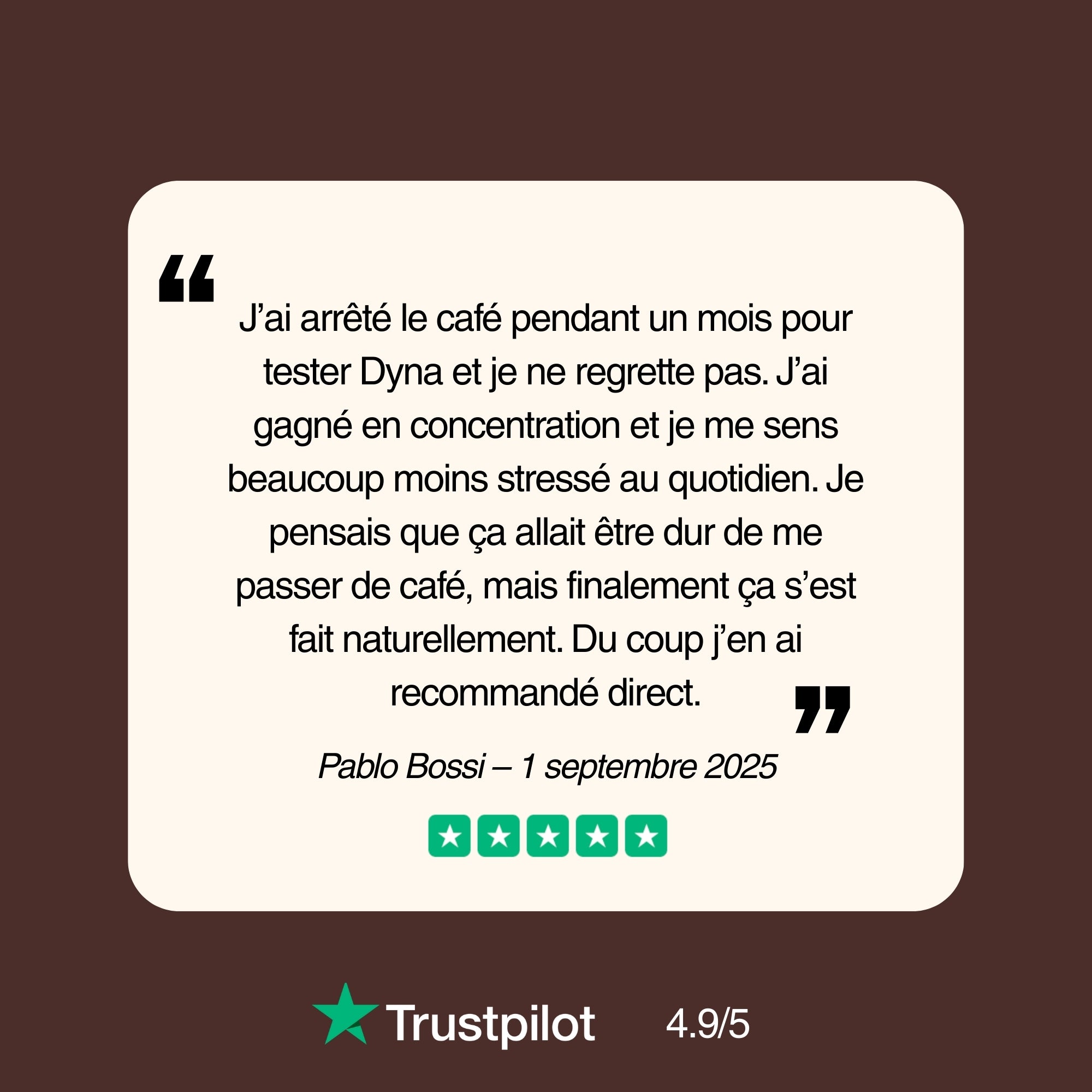 Avis client Super Café